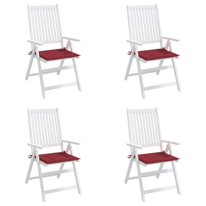 Almofadões p/ cadeiras jardim 4pcs tecido oxford vermelho tinto