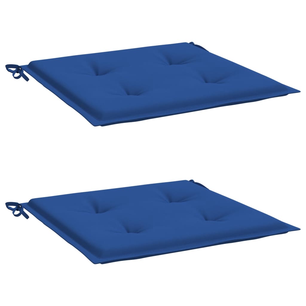 Almofadões p/ cadeiras jardim 2 pcs 50x50x3 cm oxford azul real