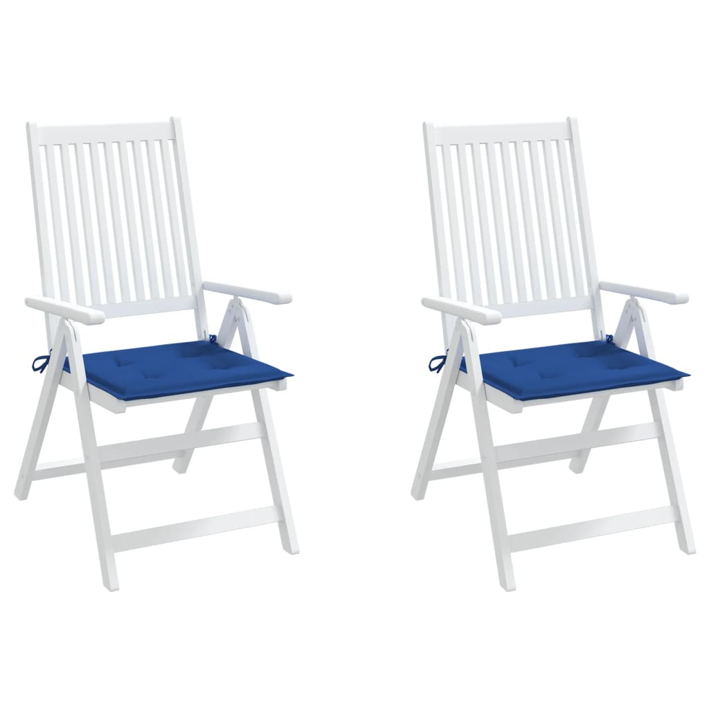 Almofadões p/ cadeiras jardim 2 pcs 50x50x3 cm oxford azul real