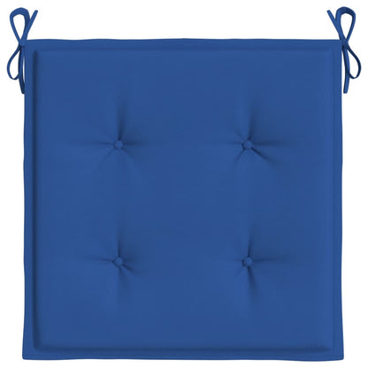 Almofadões p/ cadeiras jardim 6 pcs 50x50x3 cm oxford azul real