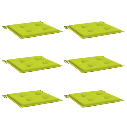 Almofadões cadeiras jardim 6pcs tecido oxford verde brilhante