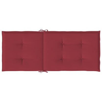 Almofadões p/ cadeiras altas jardim 4 pcs tecido vermelho tinto