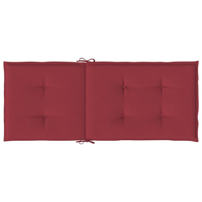 Almofadões p/ cadeiras altas jardim 6 pcs tecido vermelho tinto