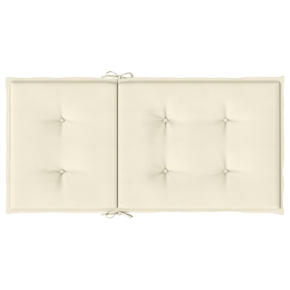 Almofadões lombares p/ cadeiras de jardim 6pcs oxford creme