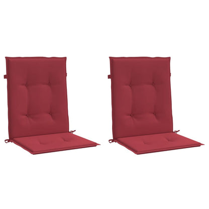 Almofadões lombares cadeiras jardim 2pcs oxford vermelho tinto