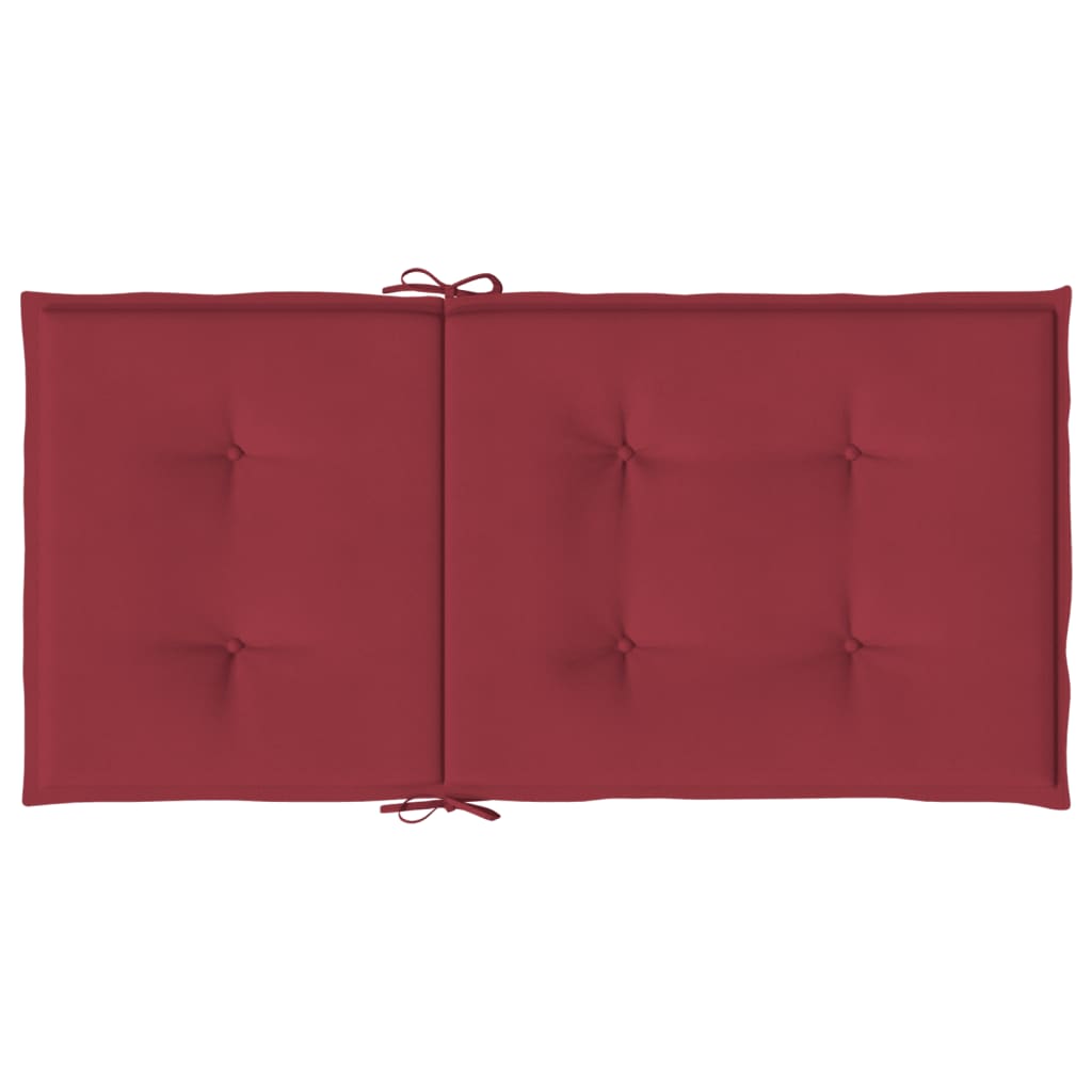 Almofadões lombares cadeiras jardim 2pcs oxford vermelho tinto