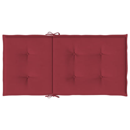 Almofadões lombares cadeiras jardim 2pcs oxford vermelho tinto