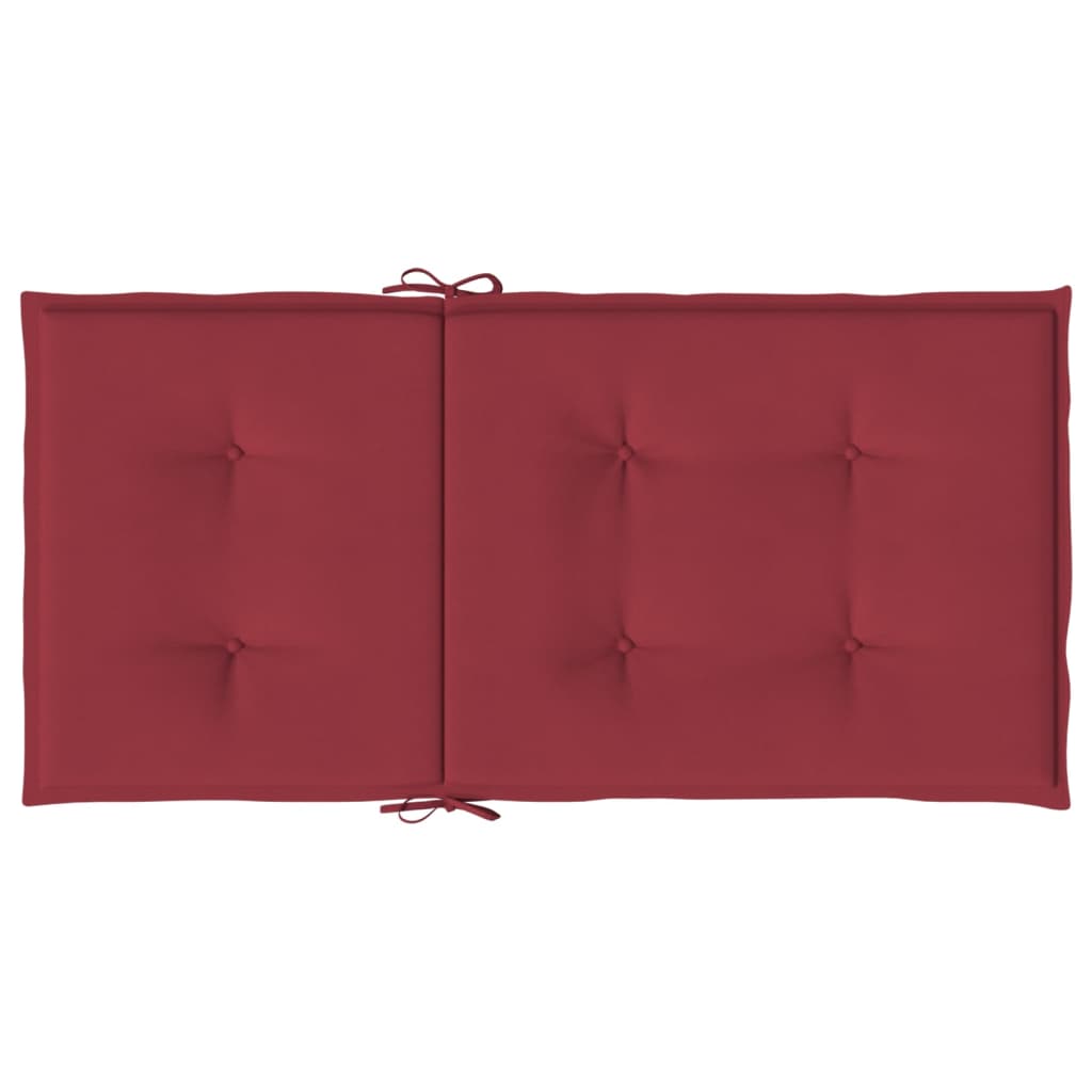 Almofadões lombares cadeiras jardim 6pcs oxford vermelho tinto