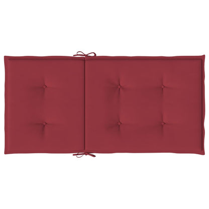 Almofadões lombares cadeiras jardim 6pcs oxford vermelho tinto