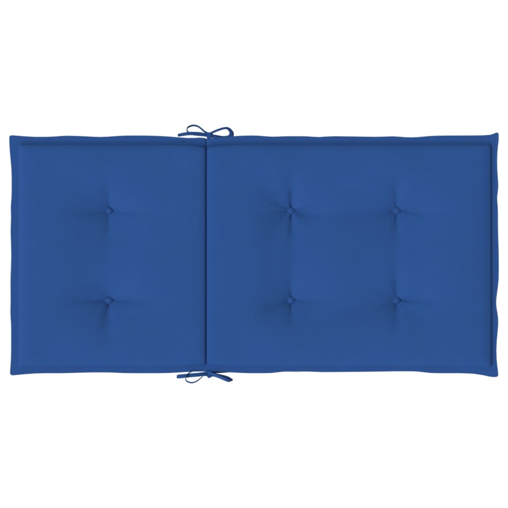 Almofadões lombares p/ cadeiras de jardim 2pcs oxford azul real