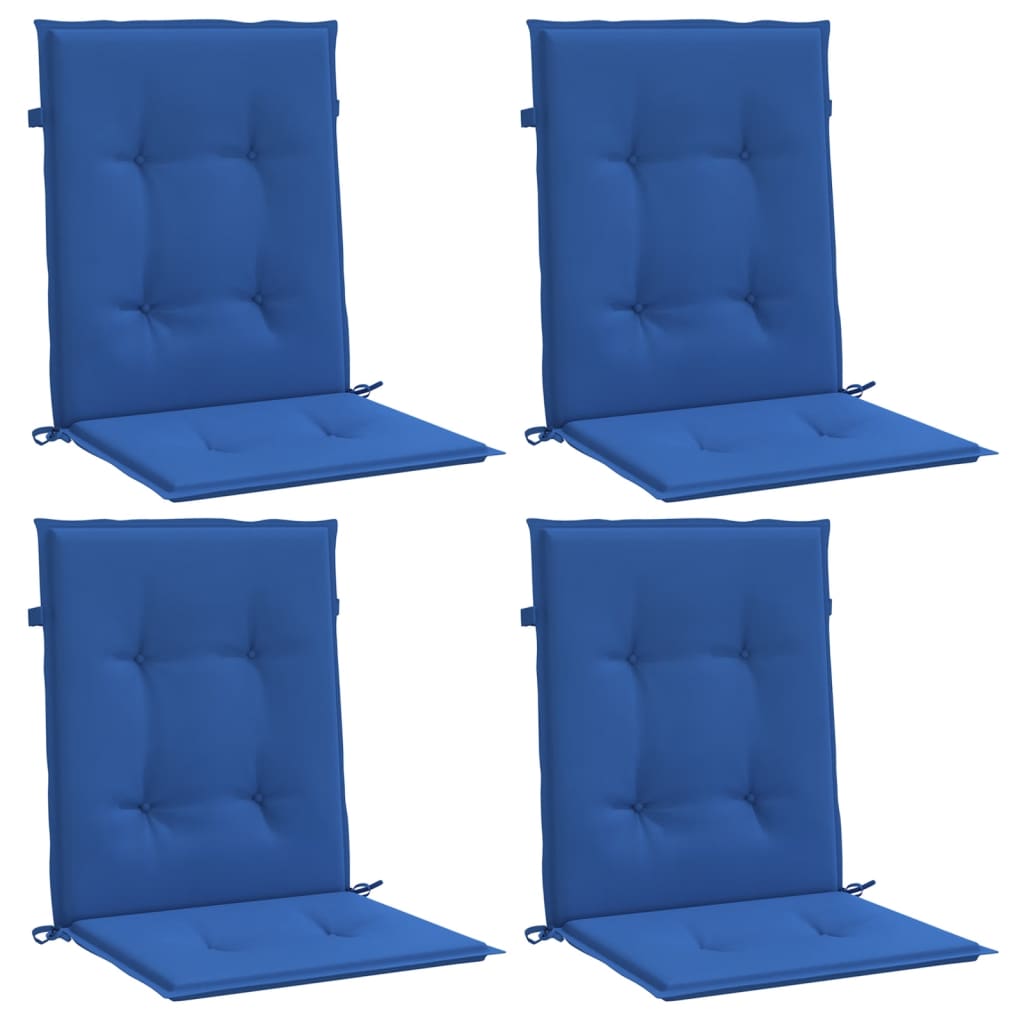 Almofadões lombares p/ cadeiras de jardim 4pcs oxford azul real