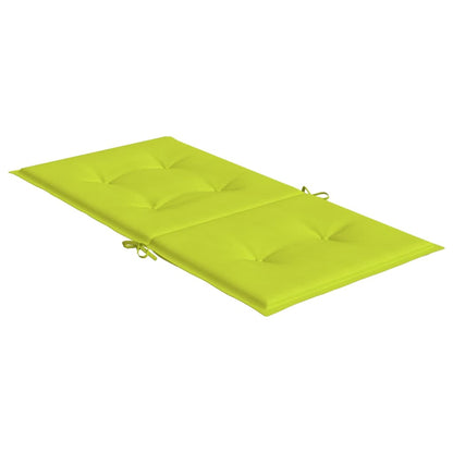 Almofadões lombares p/ cadeiras jardim 2pcs oxford verde brilh.