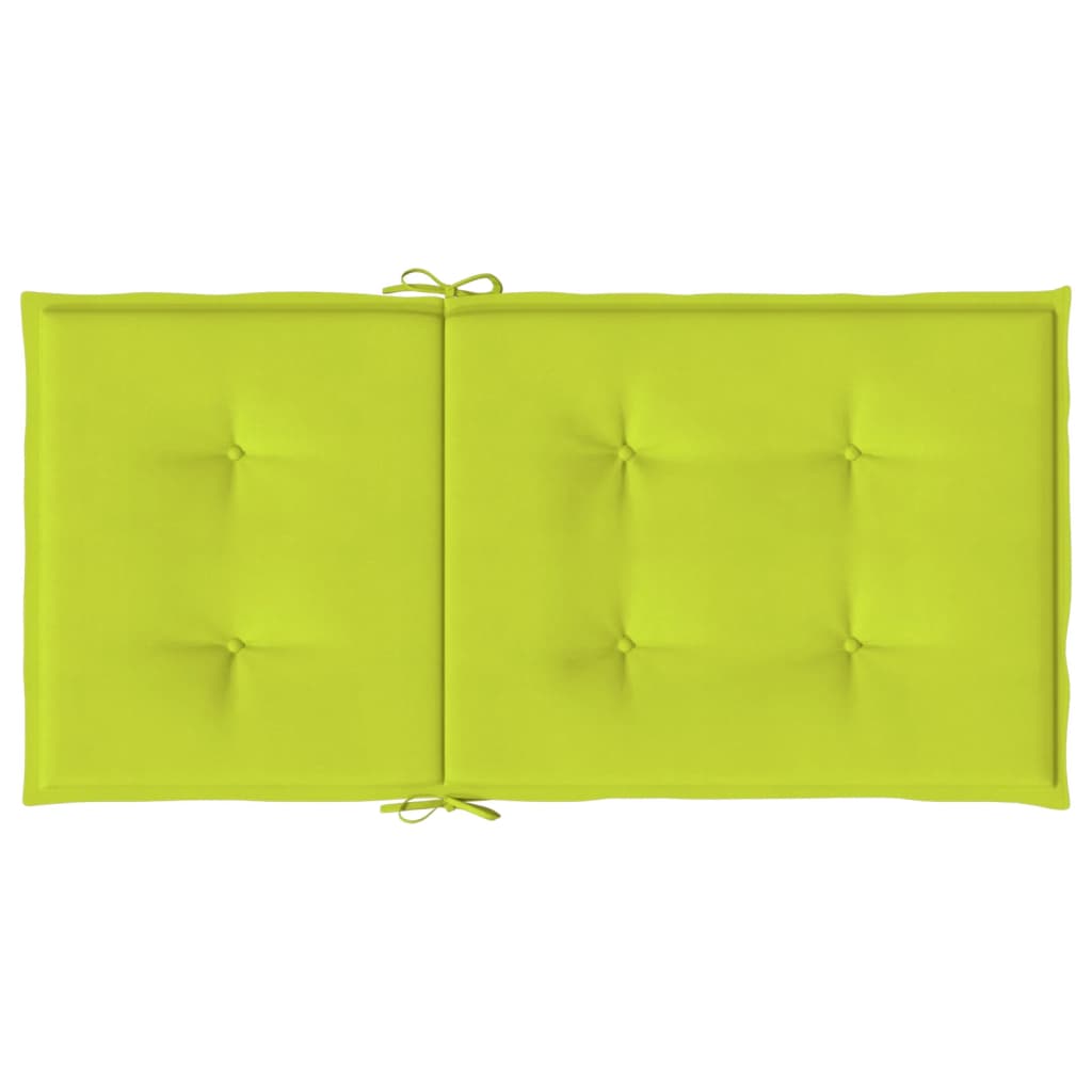 Almofadões lombares p/ cadeiras jardim 2pcs oxford verde brilh.