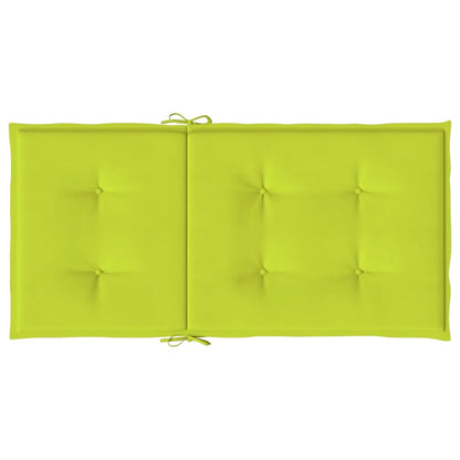 Almofadões lombares p/ cadeiras jardim 2pcs oxford verde brilh.