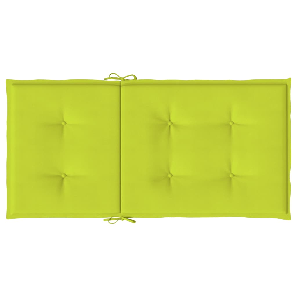 Almofadões lombares p/ cadeiras jardim 4pcs oxford verde brilh.