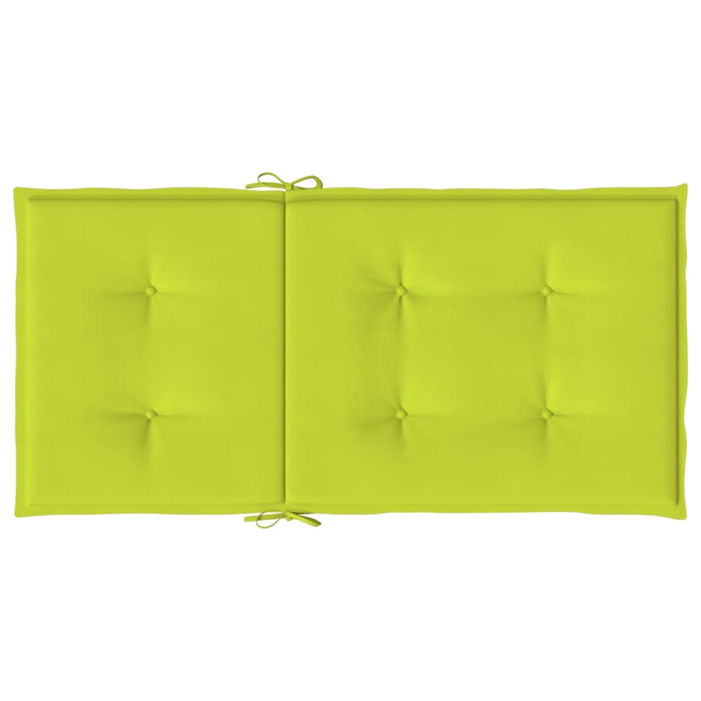 Almofadões lombares p/ cadeiras jardim 6pcs oxford verde brilh.