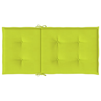 Almofadões lombares p/ cadeiras jardim 6pcs oxford verde brilh.