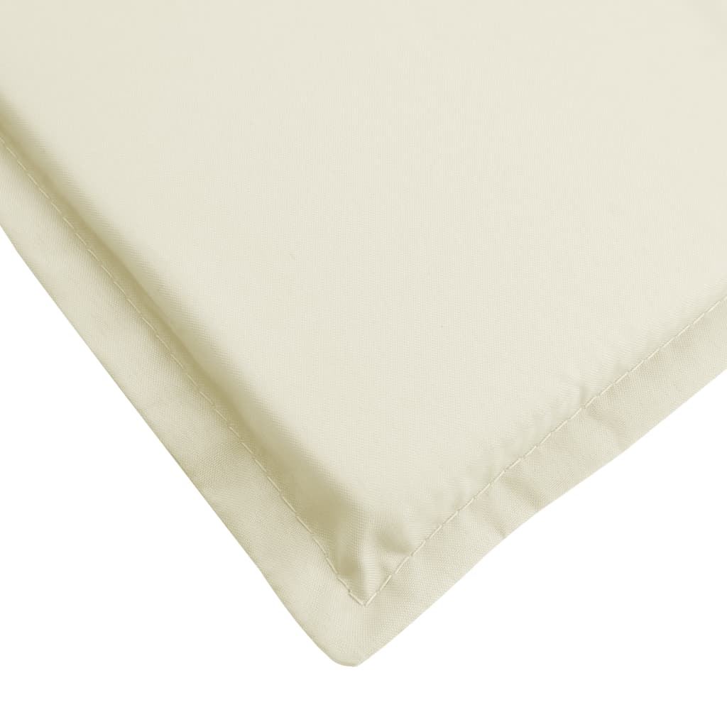 Almofadão p/ espreguiçadeira 200x50x3 cm tecido oxford creme