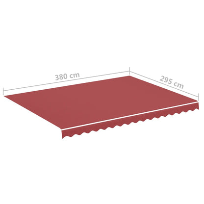 Tecido de substituição para toldo 4x3 m bordô