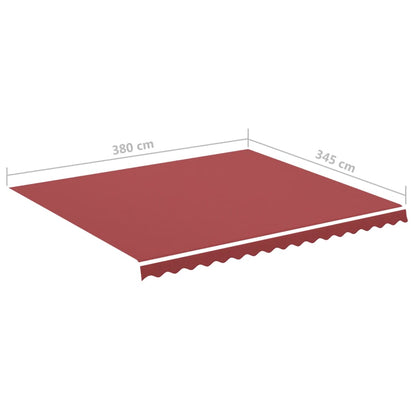 Tecido de substituição para toldo 4x3,5 m bordô