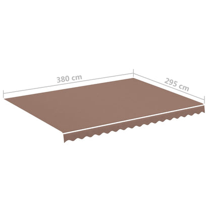 Tecido de substituição para toldo 4x3 m castanho