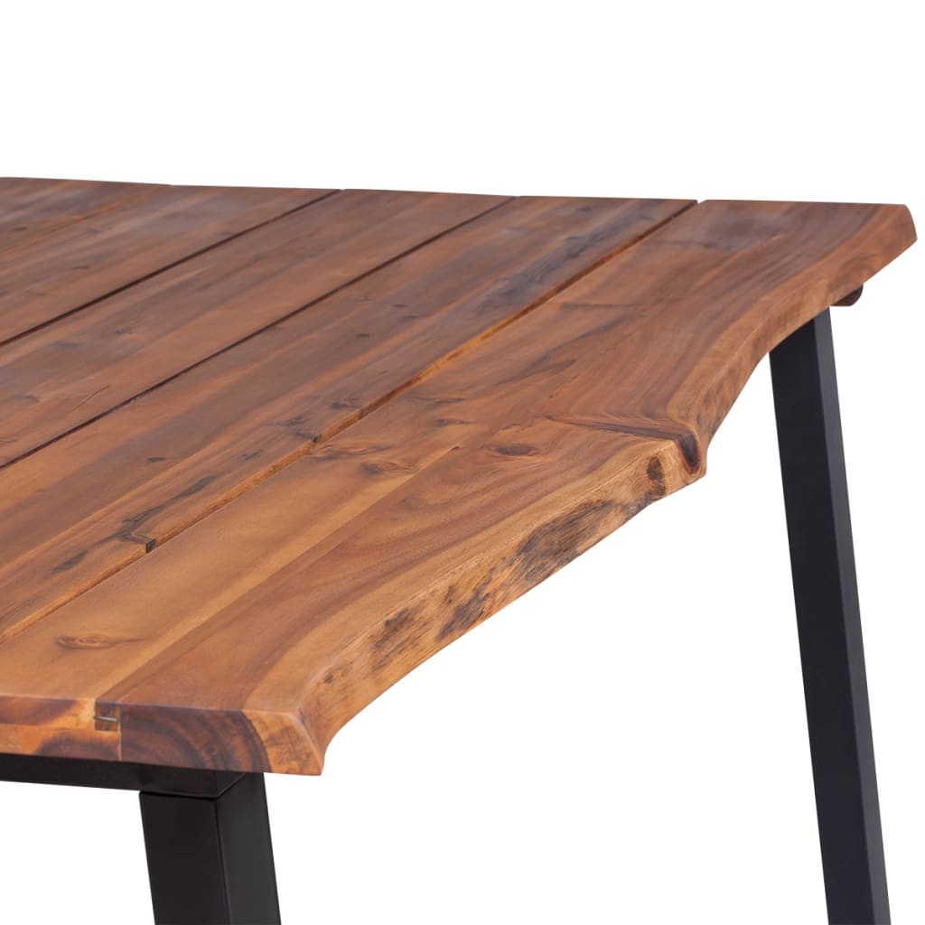 Mesa de jantar 170x90x75 cm madeira de acácia maciça