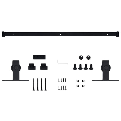 Mini kit para armário deslizante aço carbono 152 cm