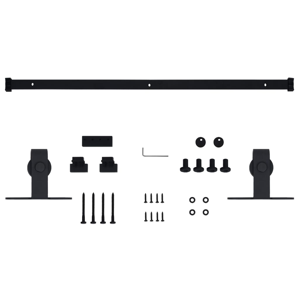 Mini kit para armário deslizante aço carbono 122 cm