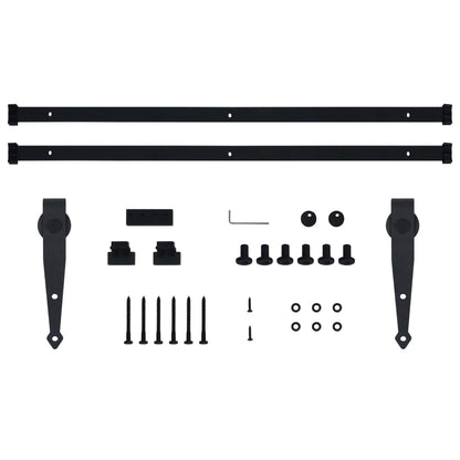 Mini kit para armário deslizante aço carbono 183 cm