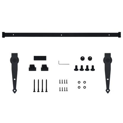 Mini kit para armário deslizante aço carbono 152 cm