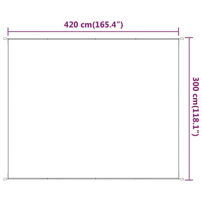 Toldo vertical 300x420 cm tecido oxford antracite