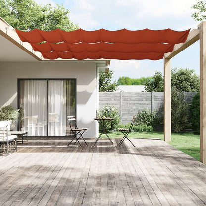 Toldo vertical 60x600 cm tecido oxford cor terracota