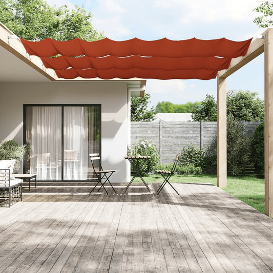 Toldo vertical 60x800 cm tecido oxford cor terracota