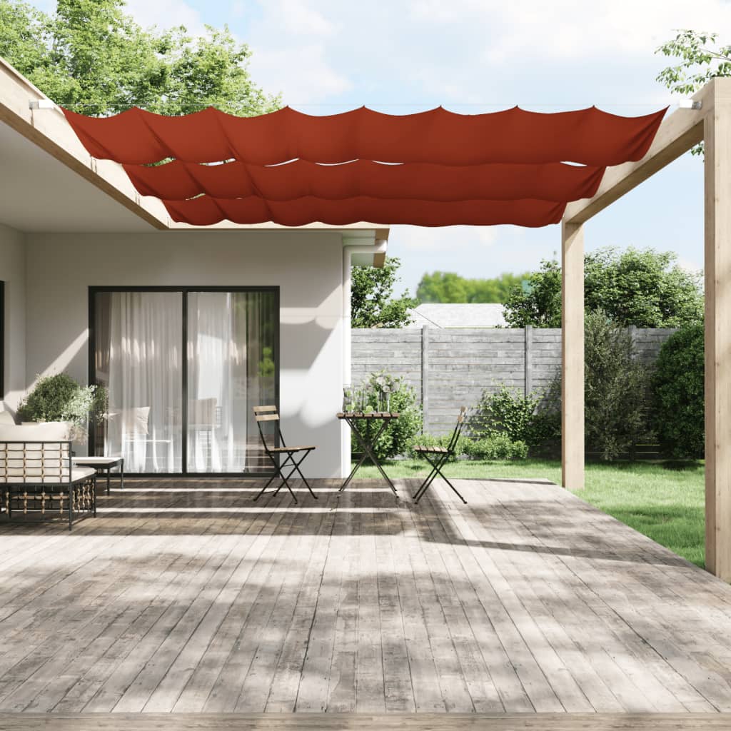 Toldo vertical 140x420 cm tecido oxford cor terracota