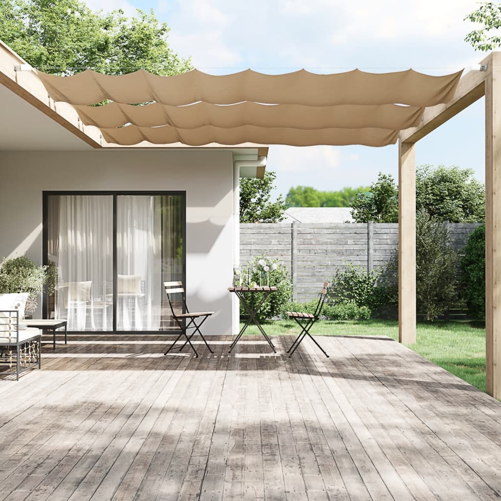 Toldo vertical 60x360 cm tecido oxford cinzento-acastanhado