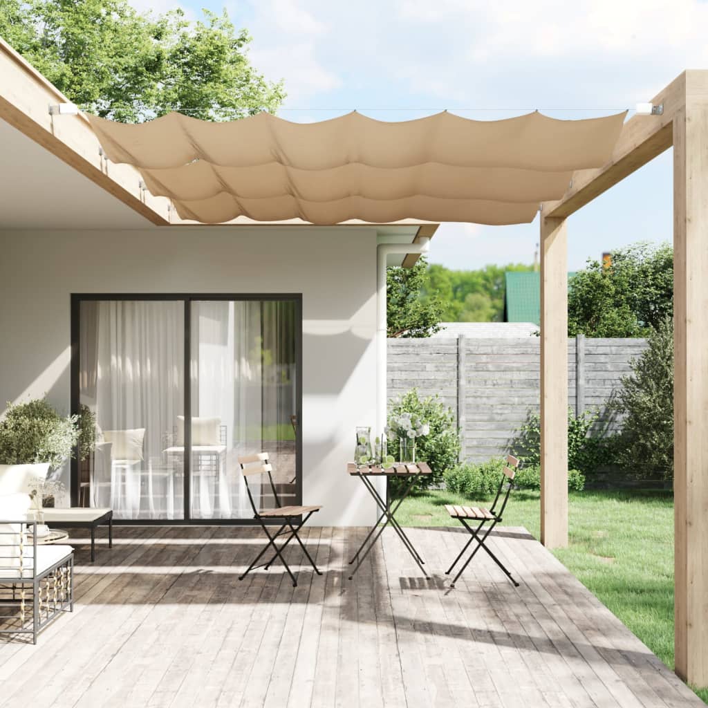 Toldo vertical 100x270 cm tecido oxford cinza-acastanhado