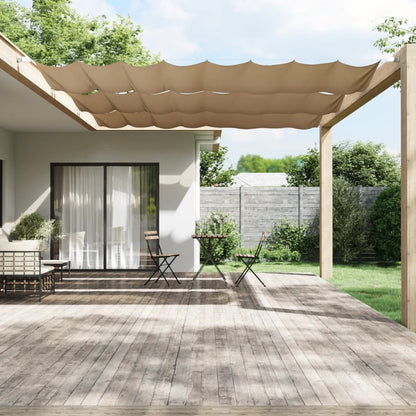 Toldo vertical 180x360 cm tecido oxford cinza-acastanhado