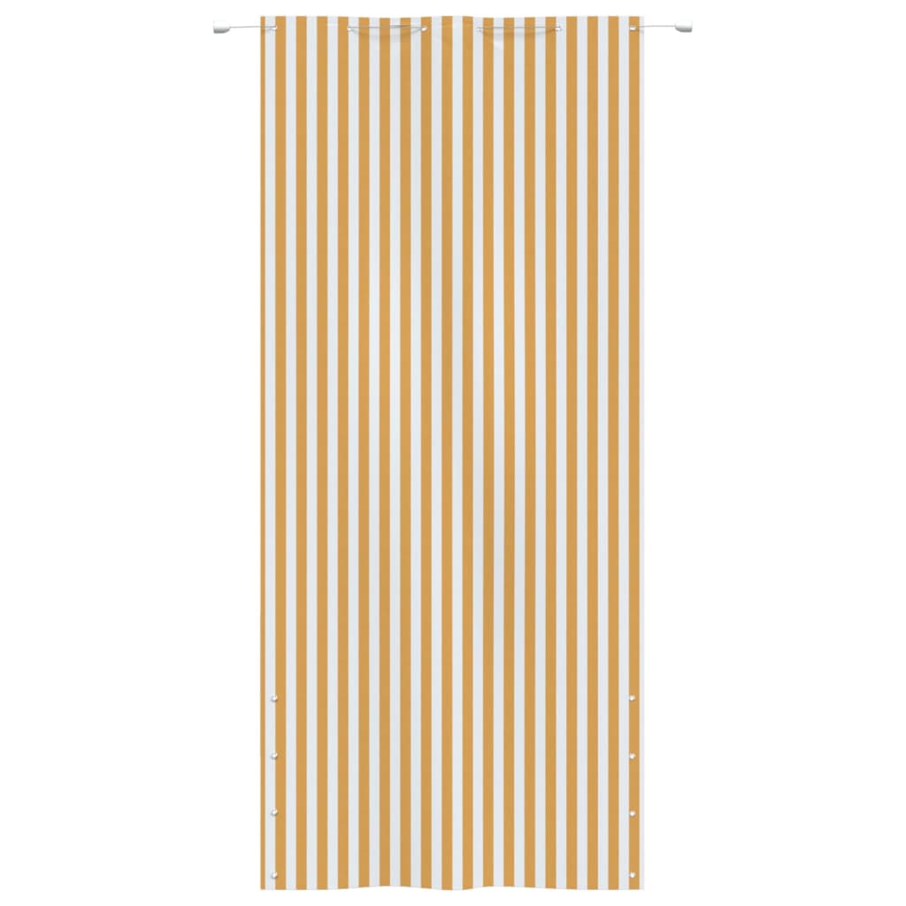 Tela de varanda 120x240 cm tecido oxford amarelo e branco