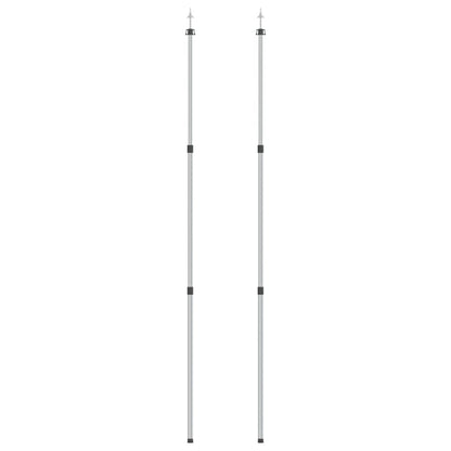 Varas para encerado telescópicas 102-260 cm 2 pcs alumínio