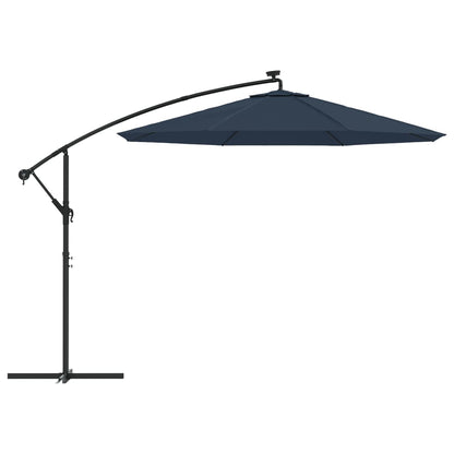 Tecido de substituição p/ guarda-sol cantilever 350 cm azul