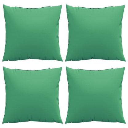 Almofadas decorativas 4 pcs 40x40 cm tecido verde