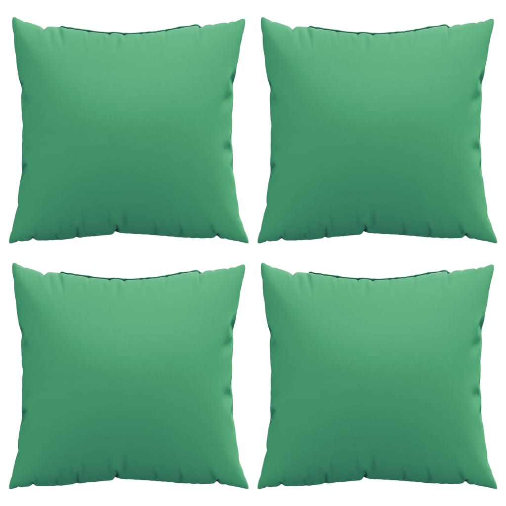 Almofadas decorativas 4 pcs 50x50 cm tecido verde