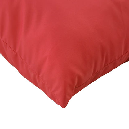 Almofadas decorativas 4 pcs 60x60 cm tecido vermelho