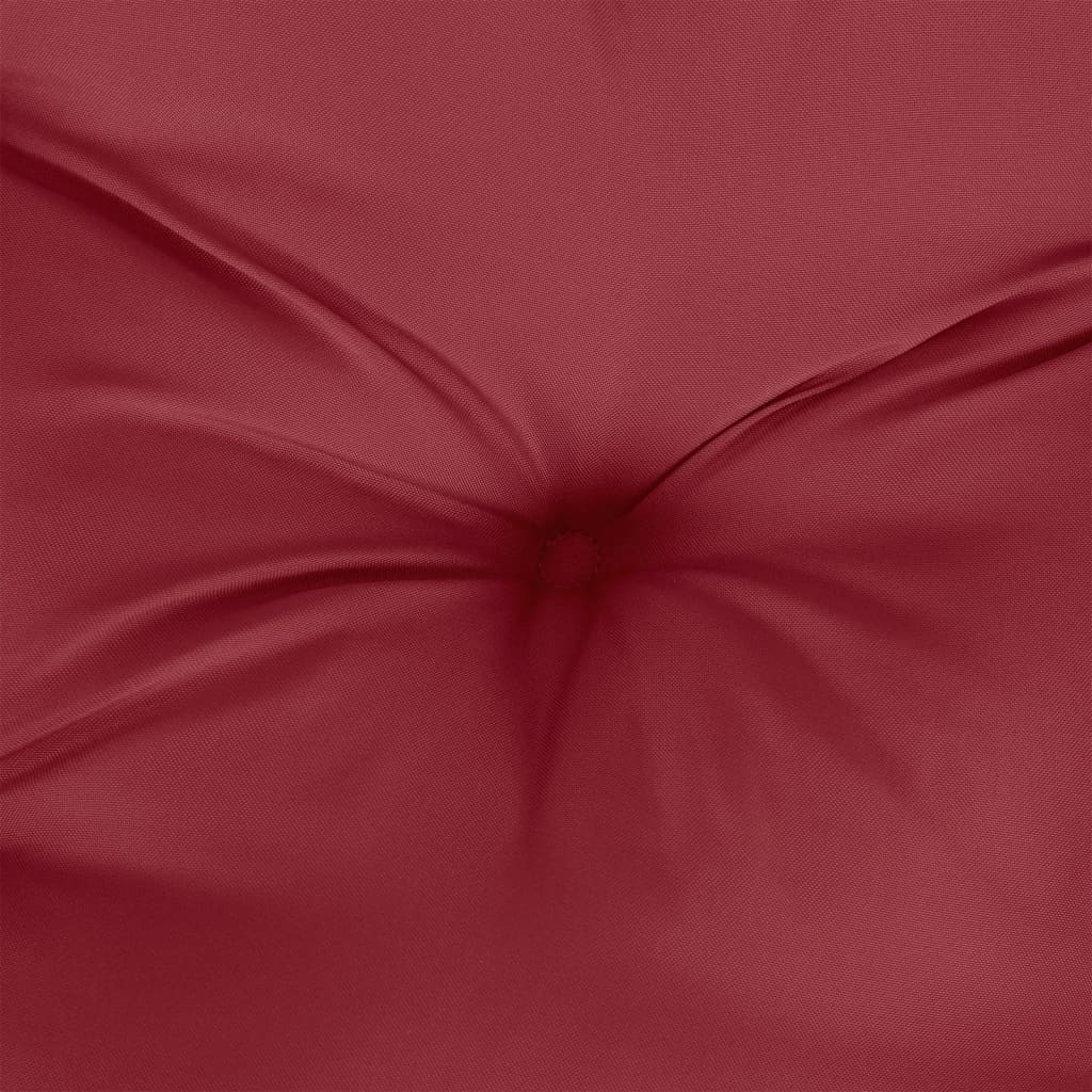 Almofadão para sofá de paletes 70x70x12cm tecido vermelho tinto