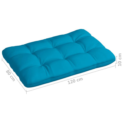 Almofadões para sofás de paletes 7 pcs azul