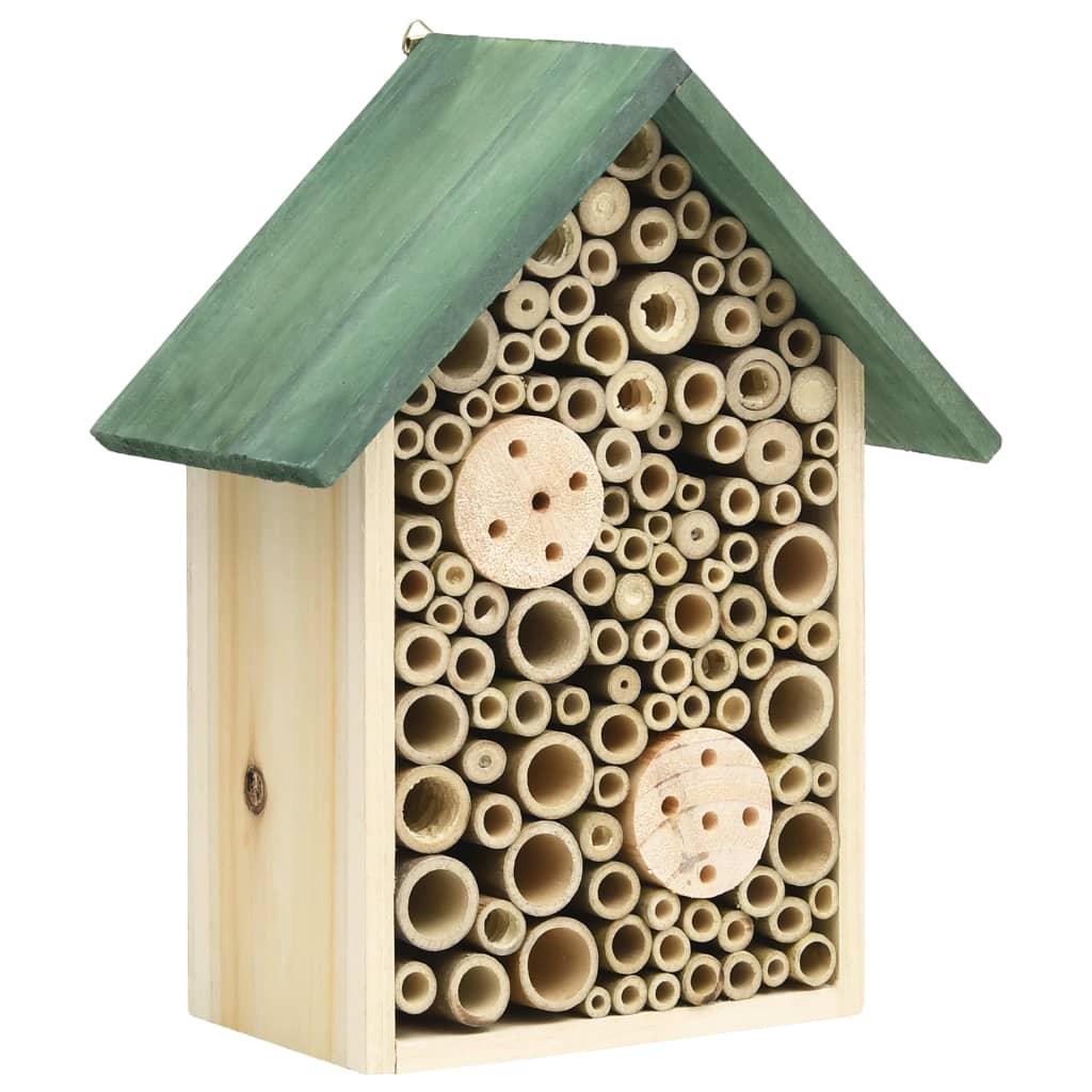 314813 vidaXL Insect Hotels 2 pcs 23x14x29 cm Solid Firwood