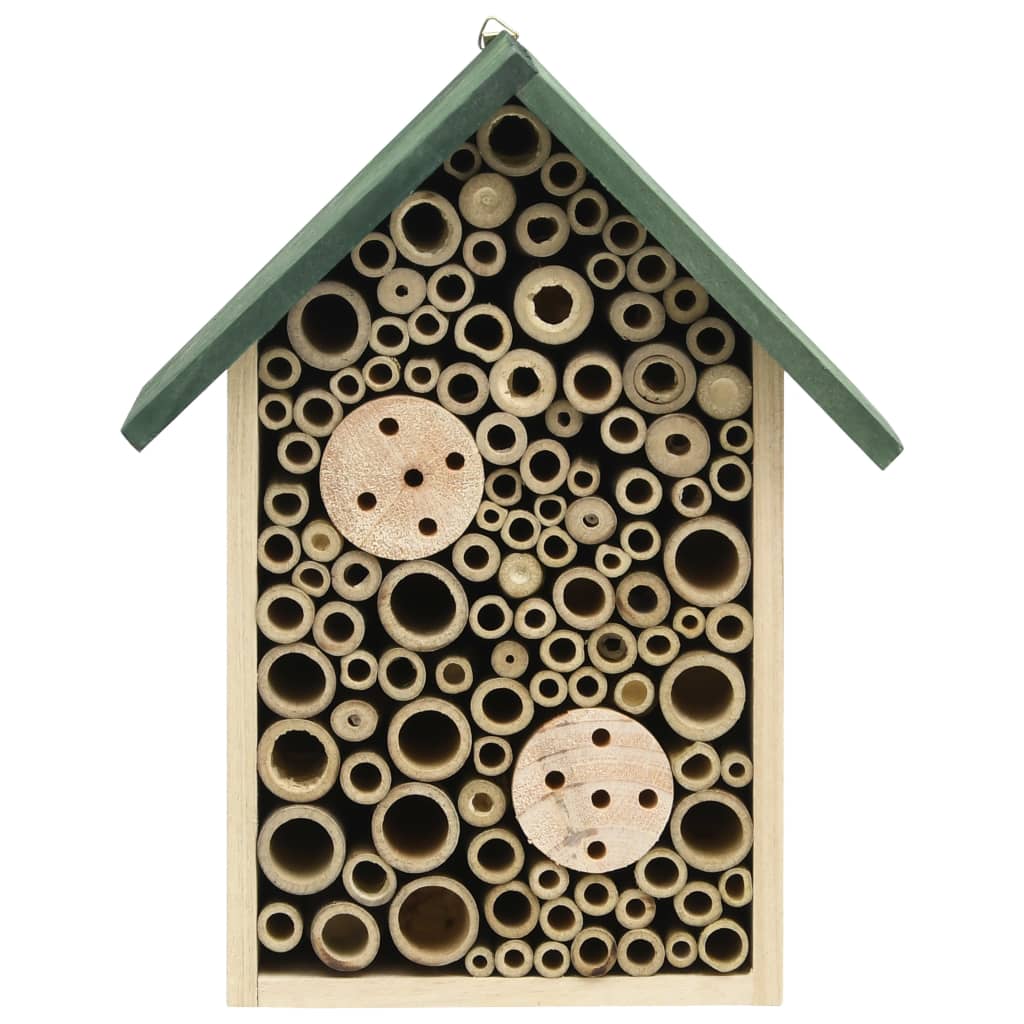 314813 vidaXL Insect Hotels 2 pcs 23x14x29 cm Solid Firwood