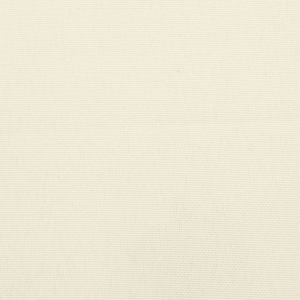 Almofadões de cadeira 2 pcs 40x40x7cm tecido oxford branco nata