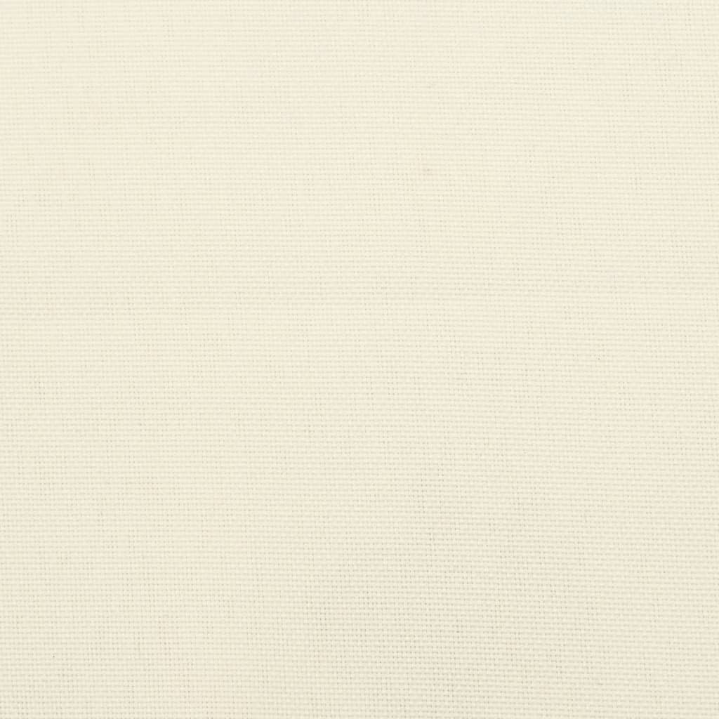 Almofadões de cadeira 2 pcs 40x40x7cm tecido oxford branco nata