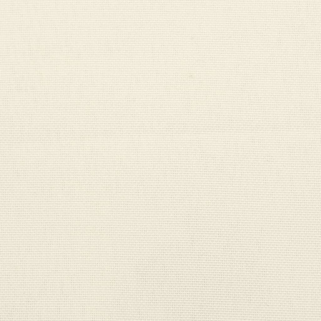 Almofadões de cadeira 4 pcs 40x40x7cm tecido oxford branco nata